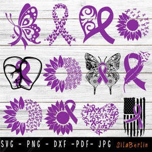 Epilepsie bewustzijn Svg Png bundel, paars lint Svg, epilepsie Warrior Svg, infantiele spasmen svg, Cricut Cut bestandssublimatie
