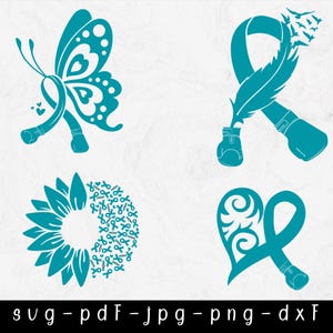 Sucht-Wiederherstellungs-Bewusstseins-Svg, Genesungsangelegenheiten-Svg, Teal Ribbon-Drogensucht, Sucht-Unterstützungsgruppe