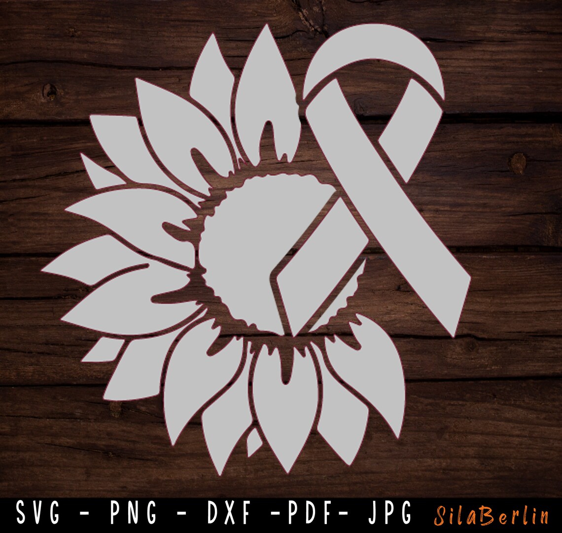 Sunflower Brain Cancer SVG Brain Cancer Svg Brain Cancer Etsy
