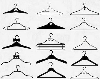 Hanger SVG Bundle: Clothes Hanger Cut Files (Digital Download)