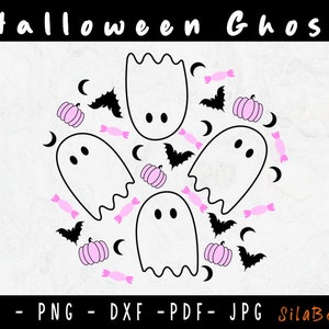 Cute Ghost SVG ,Halloween Svg, Cute Halloween SVG, Retro Halloween svg, Ghost Cricut, Halloween Ghost Svg , svg for Cricut