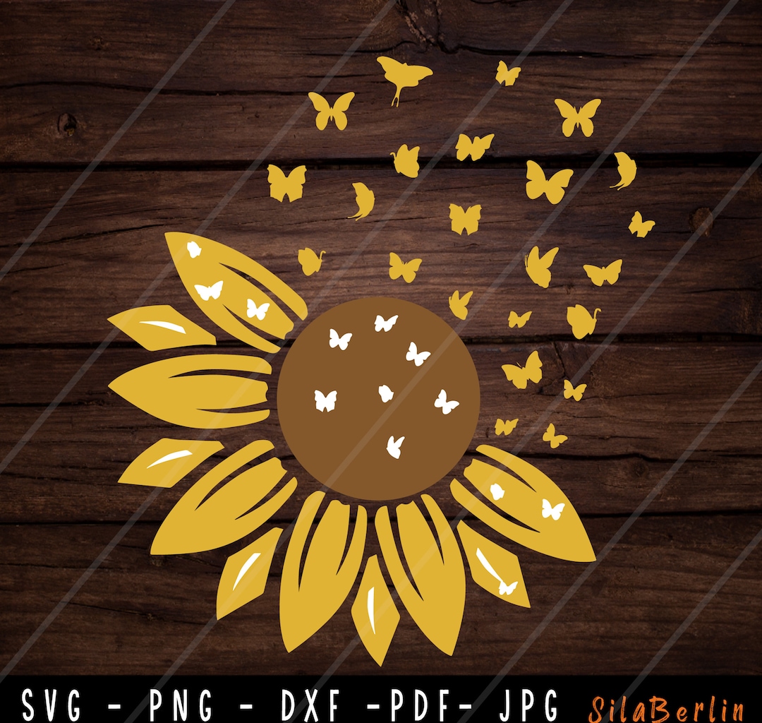 Sunflower SVG, Flower Svg, Digital Download, Clipart, Distressed ...