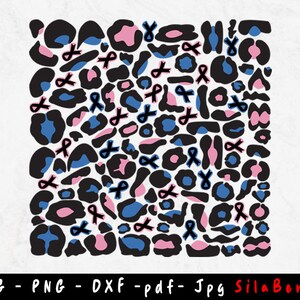 Leopardo Gravidanza e Perdita Infantile Modello SVG, Gravidanza Cheetah modello SVG, Perdita di Gravidanza PNG, Perdita Infantile SVG Leopard Svg Taglio File Uso