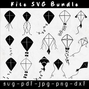 Kite SVG Bundle, Kites SVG, Kite Clipart, Kite Cut Files ,Kite Svg,Kite, printable, Kite Silhouette, SVG Files for Cricut
