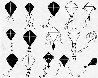 Kite SVG Bundle: Clipart, Cut Files, Printable (Digital Download)