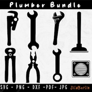 Plumber SVG Bundle, Plumber Svg, Plumbing SVG, Plumber Tools svg, Plumber clipart, Plumber Cutfile, Svg files for Cricut
