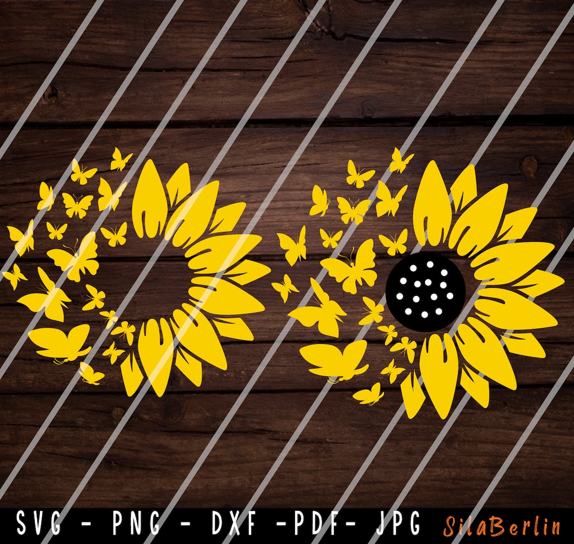 Sunflower SVG Flower Svg Digital Download Clipart - Etsy