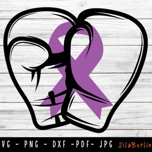 Pancreatic Cancer Svg, Cancer Awareness Svg, Ribbon Svg, Fight Cancer Svg, Purple Ribbon svg, Pancreatic Cancer png, Svg cut used for Cricut