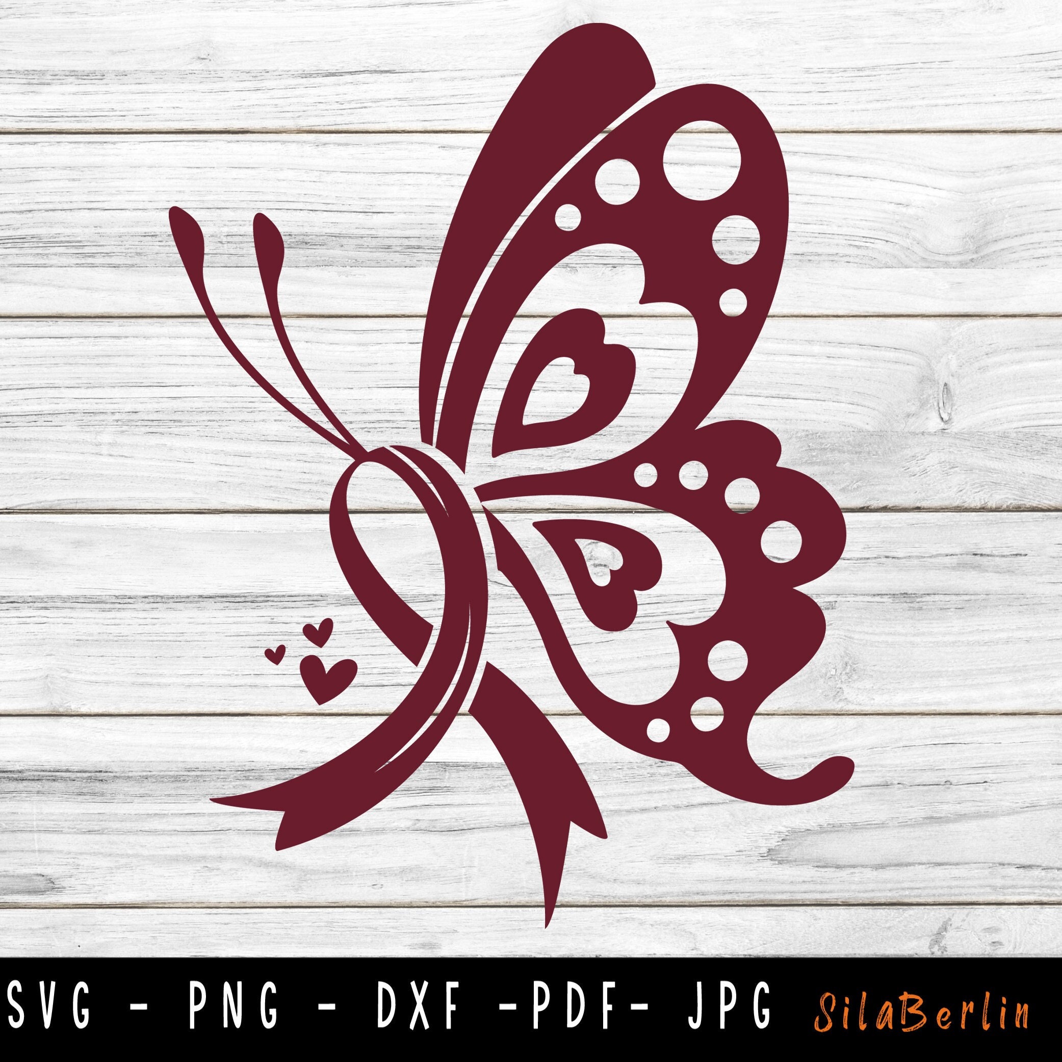 Butterfly Multiple myeloma SVG, Multiple myeloma svg, Multiple myeloma Awareness Svg, Burgundy Ribbon Svg, Svg cut file to use for Cricut