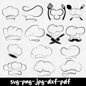 Chef Logo SVG,Chef Hat Svg bundle,chef hat svg,Cooking Svg,Restaurant Logo Svg,Chef hat Cut file,Chef hat clipart,Chef hat Vector