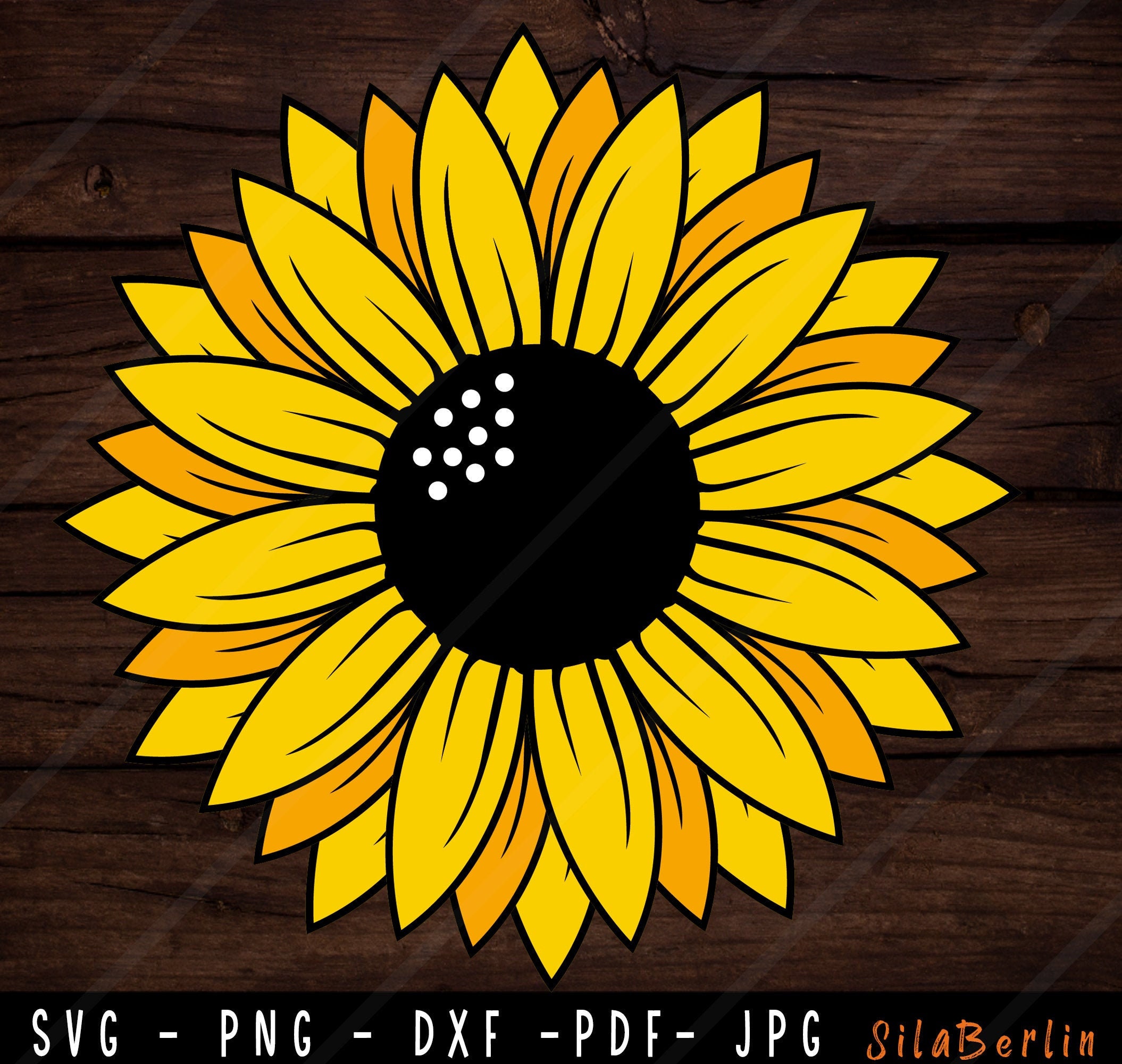 Sunflower Vector Svg