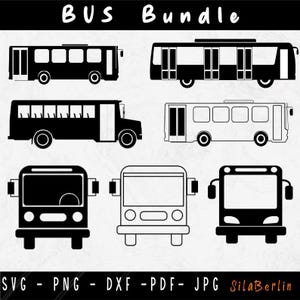 Bus SVG, Bus Clipart, Bus Cut File, Transport Clipart, Bus Driver SVG, City Bus Silhouette, Transport SVG, Travel Clipart, Svg files for