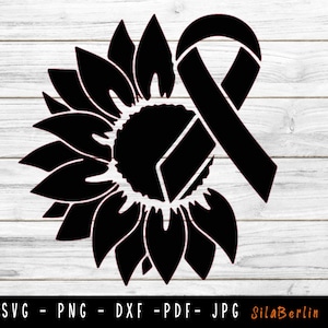 Skin Cancer Awareness SVG, Skin Cancer Support svg, Skin Cancer Survivor ,Skin Cancer Black Ribbon Svg, Cancer Awareness, Instant Download