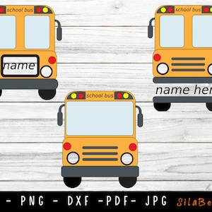 School Bus SVG, School Bus Monogram Svg, First day of School, School Clipart, Back to School, Preschool Svg, cricut silhouette cut files