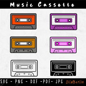 Cassette SVG Bundle, Cassette svg, Music Svg, audio cassette svg, Cassette Tape svg, Music Cassette, Cassette Clipart, SVG Files for Cricut