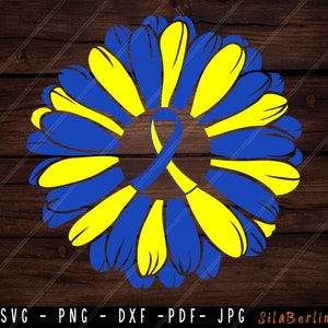 Sonnenblume Down-Syndrom SVG, Down-Syndrom-Svg, Down-Syndrom-Bewusstseins-Svg, Band-Svg, Down-Syndrom-png, SVG-Datei für Cricut verwenden
