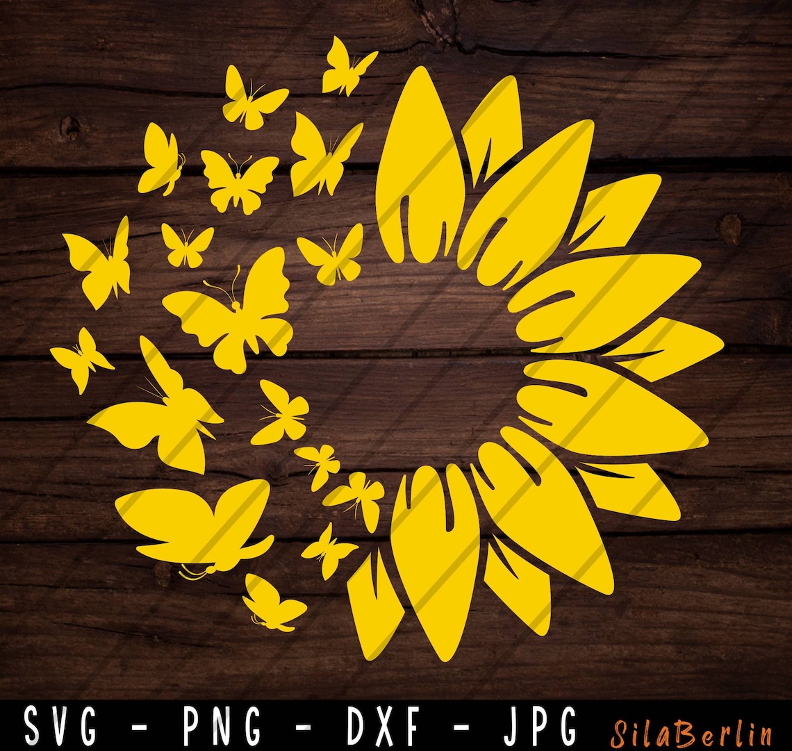 Sunflower SVG Flower Svg Digital Download Clipart | Etsy