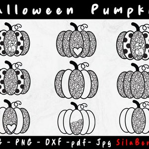 Pumpkin Fall Bundle svg, Halloween Bundle  svg ,Fall Autumn svg, Cute Pumpkin svg, Leopard Pumpkin SVG, Cricut, Cameo Silhouette