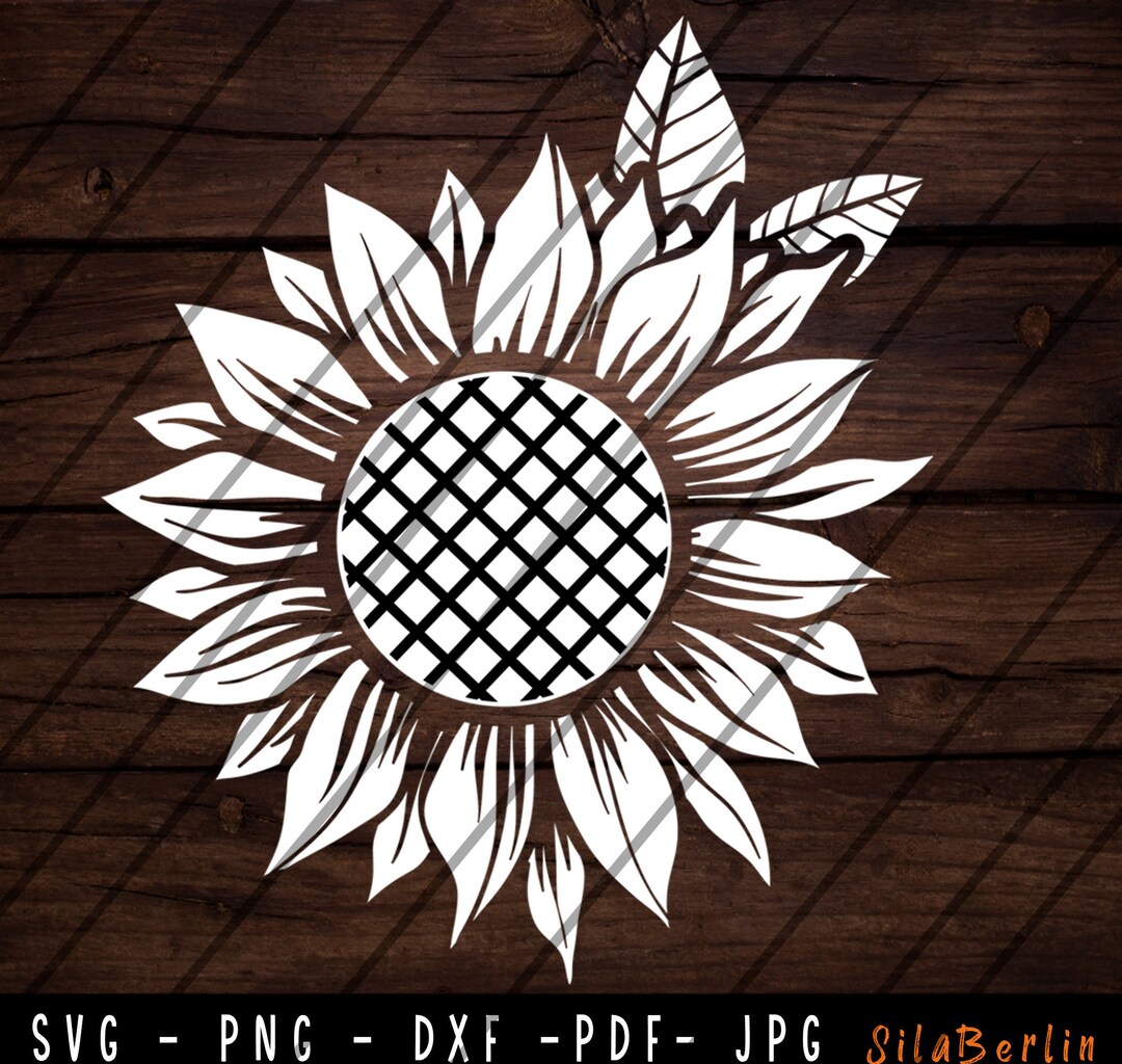 Sunflower SVG, Flower Svg, Svg File Cricut, Png, Dxf, Pdf, Silhouette ...