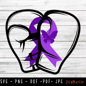 Cystic fibrosis Svg, Cancer Awareness Svg, Ribbon Svg, Fight Cancer Svg, purple Ribbon svg, Cystic fibrosis png, Svg cut file to use Cricut