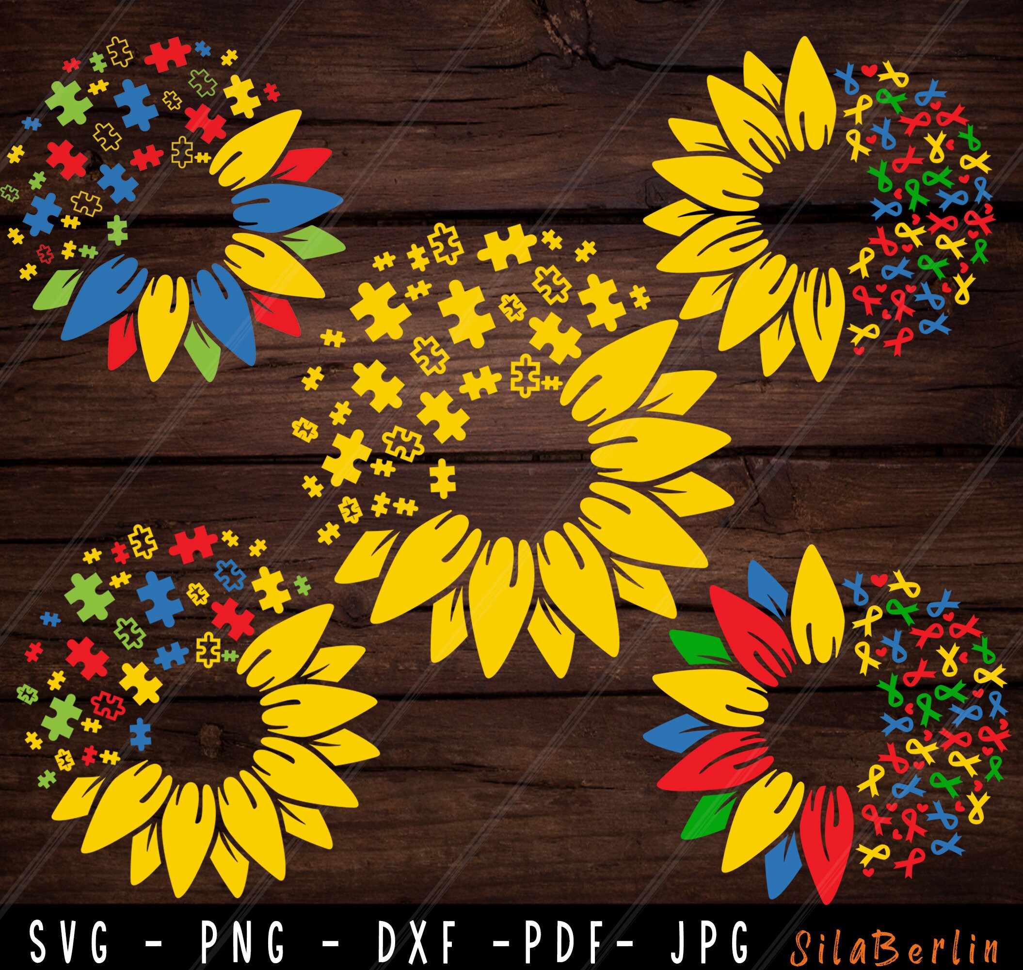 Free Free 178 Sunflower Autism Svg SVG PNG EPS DXF File