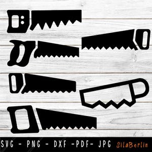Handsäge SVG Bundle, Säge Clipart, Holz Sägeblatt SVG, Tischler SVG, Waldarbeiter, Holz SVG, Sägeschnittdatei, Sägen, SVG-Dateien für Cricut