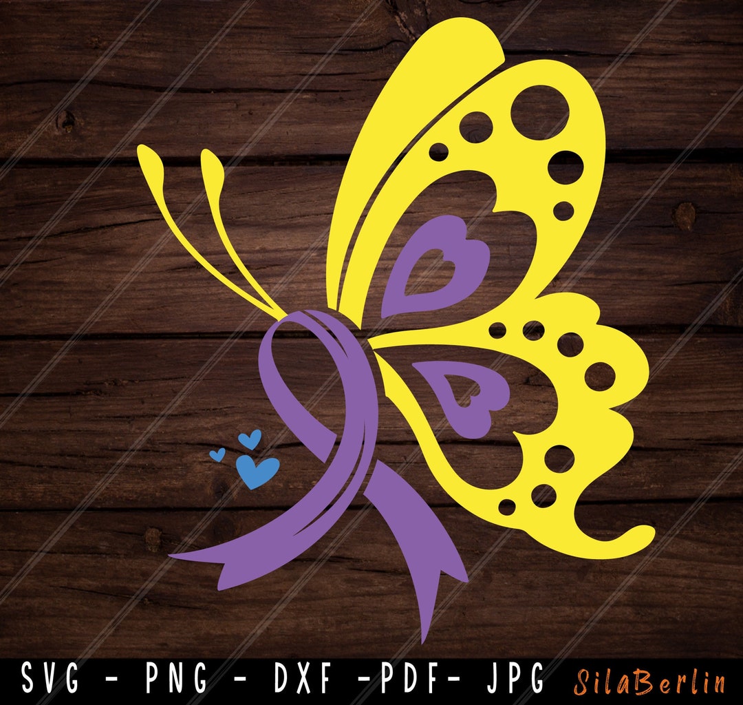 Butterfly Bladder Cancer SVG, Bladder Cancer Svg, Bladder Cancer