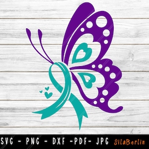 Butterfly Suicide Prevention SVG,  Suicide Prevention Awareness Svg, Semicolon svg, You Matter svg, Mental Health Hope Ribbon