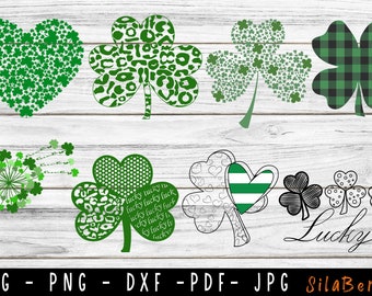 St. Patrick's Day SVG-Bundle, Happy St. Patrick's SVG, St. Patricks Day SVG, St. Patricks Day SVG, St. Patrick's Leopard svg, Lucky Shirt svg, Clover svg, Irish svg
