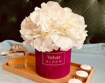 Faux White Hydrangeas Etsy