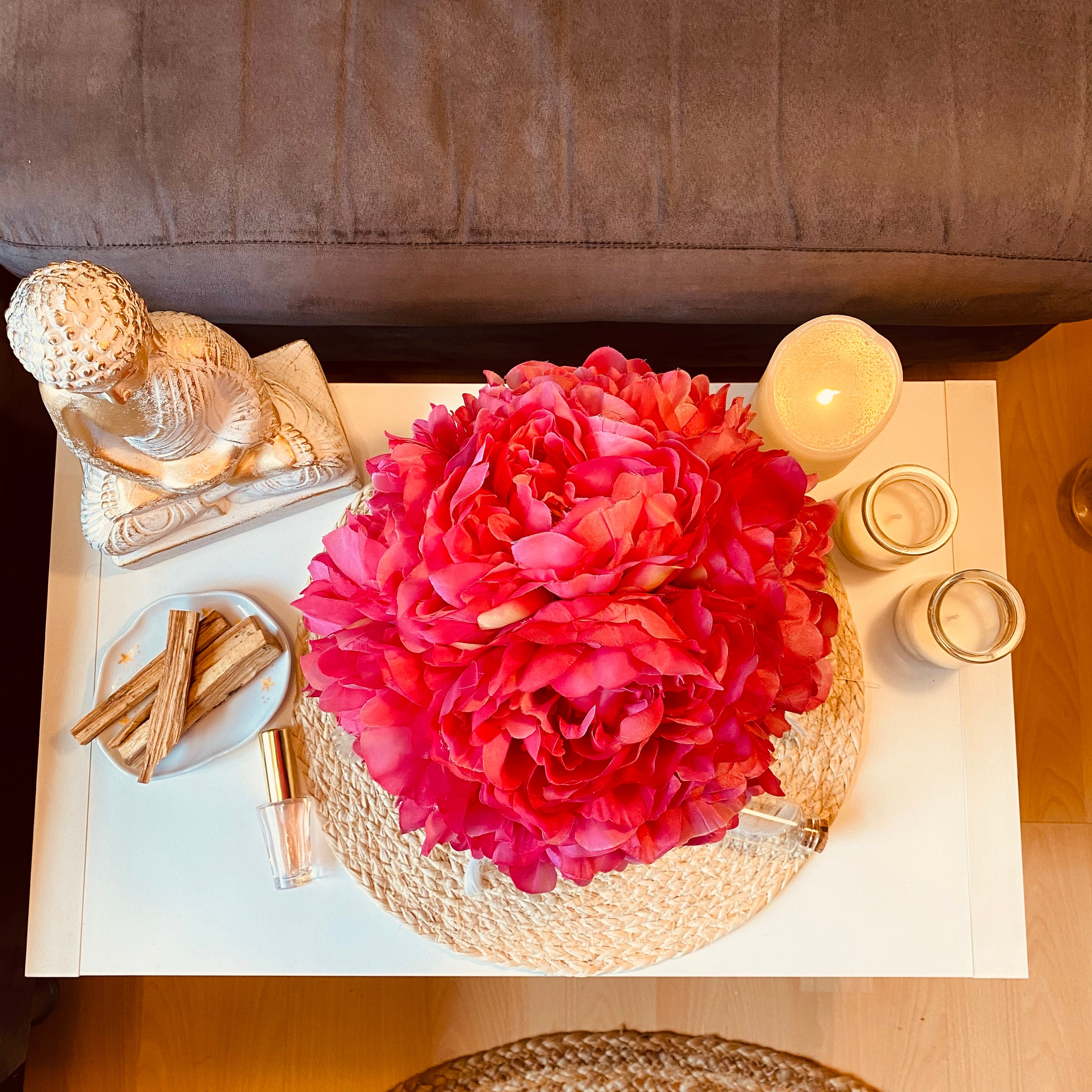 Peony Flowerbox, Artificial Flower, Real Touch Flowers Arrangement