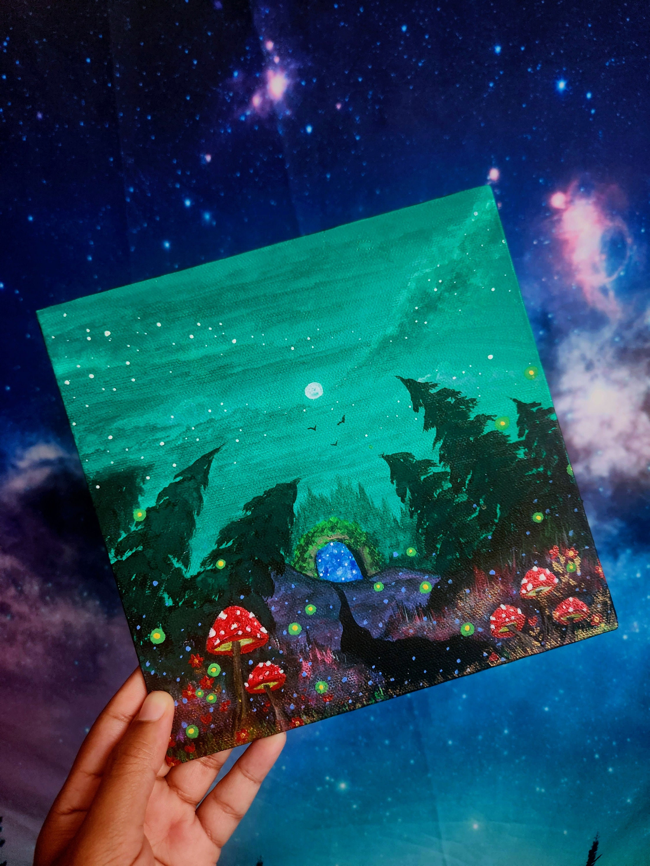 Enchanted Forest Painting - Etsy