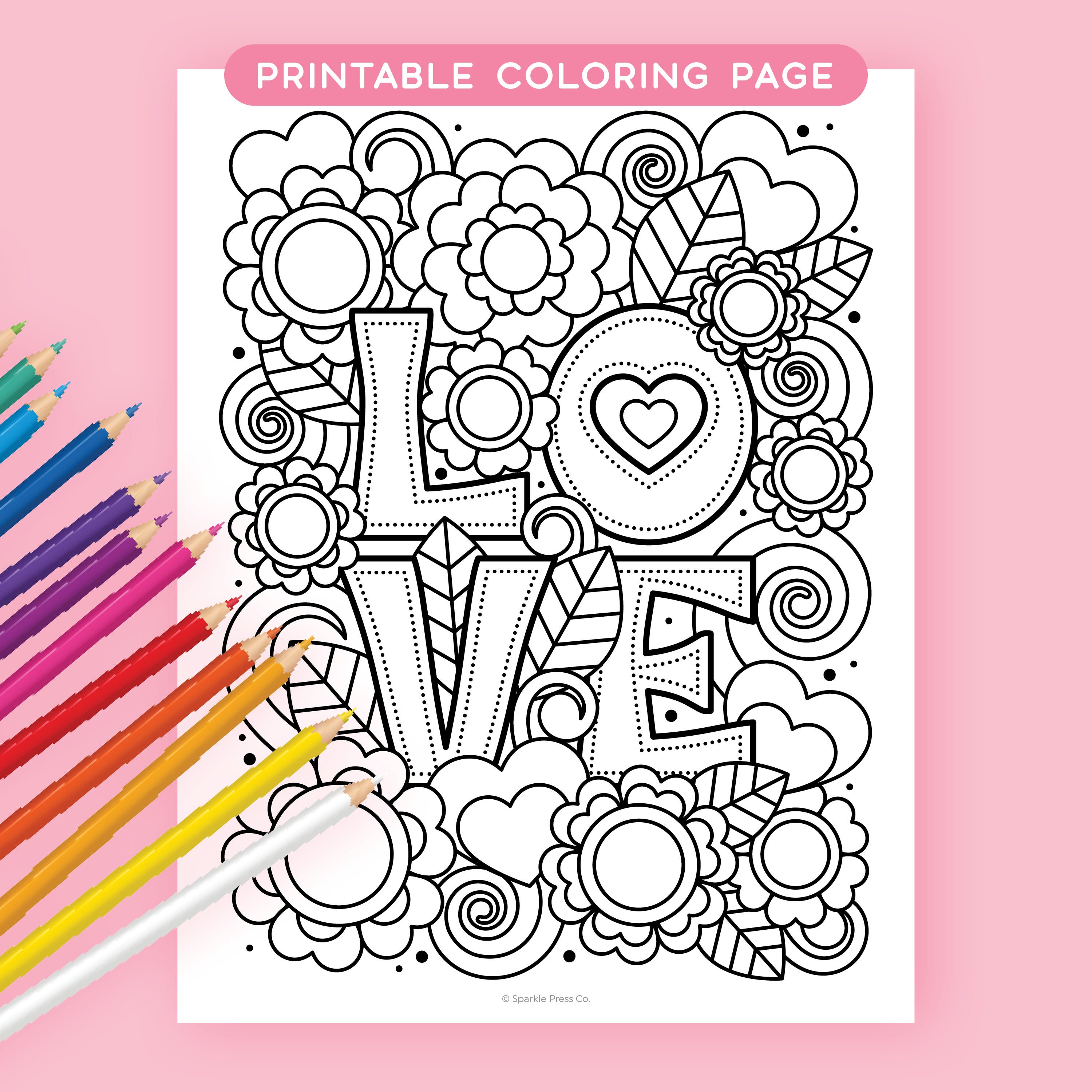 I Love You Coloring Pages For Teenagers Printable