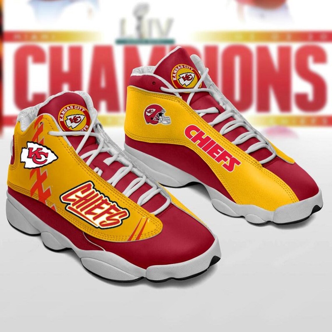 Kansas City Chiefs JD13 Shoes NFL Sport Shoes Running Shoes Etsy