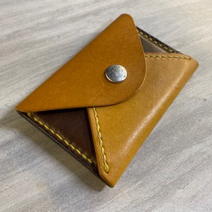 Cartera de tarjeta/Titular de la tarjeta/Monedero de bolsillo delantero/Monedero delgado/Monedero minimalista/Monedero de cuero/Monedero hecho a mano/Cuero hecho a mano/Monedero delgado/Niza