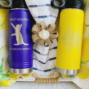 Personalized Water Bottle Gift Basket