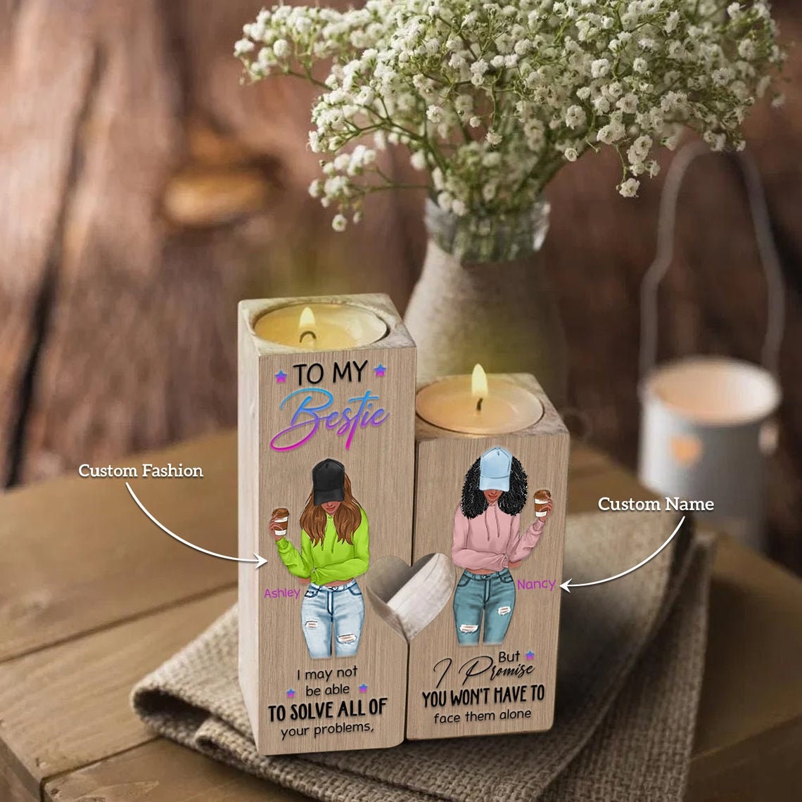 To My Bestie Personalized Gift For Valentine To Best Friend Etsy