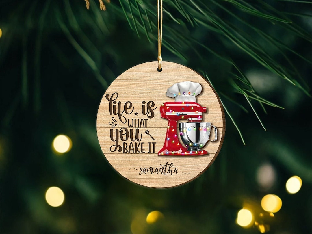 Personalized Baker Ornament Baking Christmas Ornament, Cooking