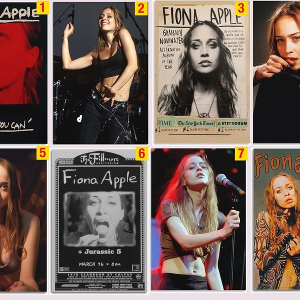 Fiona Apple Poster, Music Poster, Fast As You Can Vintage Poster