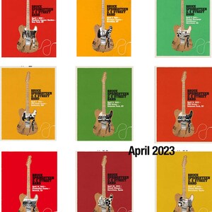 Bruce Springsteen and & the E-Street Band World Tour Columbus, OH April 21st, 2024 Custom Date And City Tour 2023 Poster zdjęcie 5