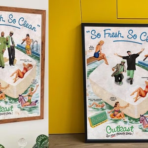 Outkast So Fresh, So Clean Vintage Poster, Swimming Pool