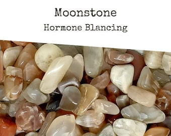 HORMONE BALANCING STONE, Moonstone Crystal, Loose Moonstone, Moonstone Tumbled Stone, Moonstone Gemstone, Emotional Healing, Heart Chakra