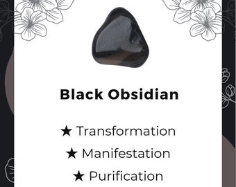 OBSIDIAN STONE CRYSTAL, Gemstone