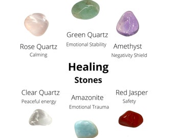 STRESS RELIEF, Crystals, Stones, Anxiety Relief, Sleep, Emotional Balance, Calming, Positive Energy, Positivity, Gemstones, Stones