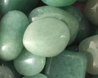 AVENTURINE TUMBLED STONE, Healing, Gemstone, Stone, Crystal Reiki Infused, Green, Small, Medium, Loose, Tumbled, Grids, Love, Emotions