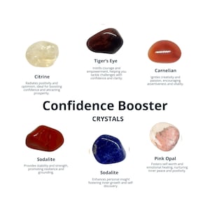 CONFIDENCE BOOSTER CRYSTALS, Healing Stones, Gemstones, Positive Energy
