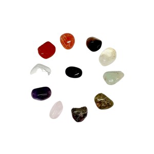 CRYSTAL STARTER KIT, Crystal Set, Chakra Stones, Healing Stones and Crystals, Healing Crystals, Amethyst, Carnelian, Rose Quartz, Citrine