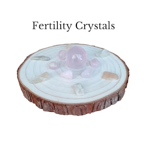 CRYSTALS FOR FERTILITY, Fertility Crystals, Fertility Gift, Fertility Stones, Crystal Grid Kit, Rose Quartz Crystal, Moonstone Crystal