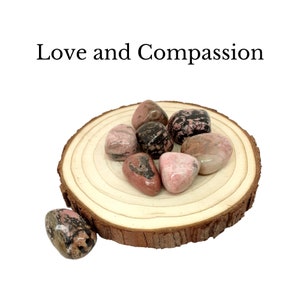 PIERRES DE BAIN EN RHODONITE Cristaux de guérison Amour de soi