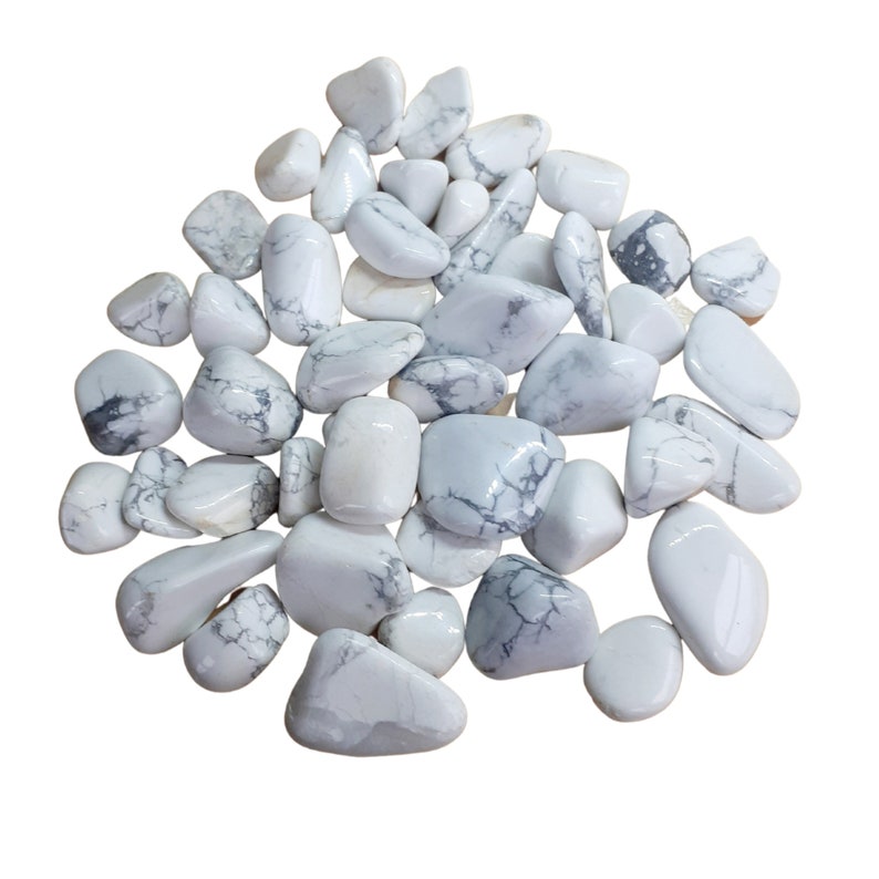 NATURAL HOWLITE, Loose Howlite, Howlite Loose, Tumbled Stone Howlite, Howlite Gemstones, Howlite Crystals, Healing Crystals and Stones image 3